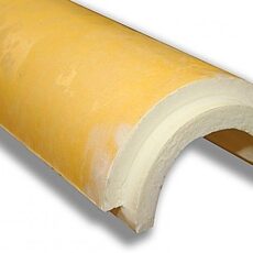 Облицованная стеклопластиком скорлупа ППУ